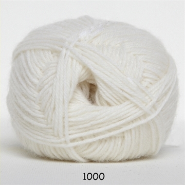 Hjertegarn Sock 4 fv. 1000 hvid